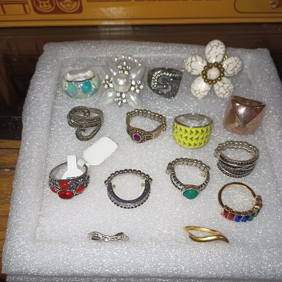Lia Sophia Jewelry - Costume Jewelry Ring Lot of 15